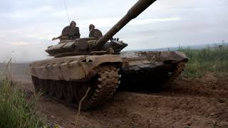 Тактическое учение с танковыми подразделениями ВВО в Приморье