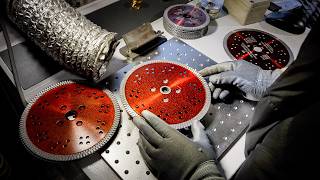 : Super Hard! Process of making Diamond cutting Blade. Diamond Tools Factory in Korea