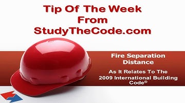 Fire Separation Distances as per the 2009 International Building Code