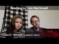 Reacting to Tom MacDonald "Church" MV