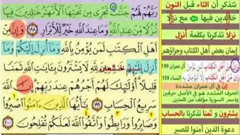 اخر صفحة 76 الايات من 198 :200 من سورة ال عمران مكررة بصوت الشيخ محمود الحصرى