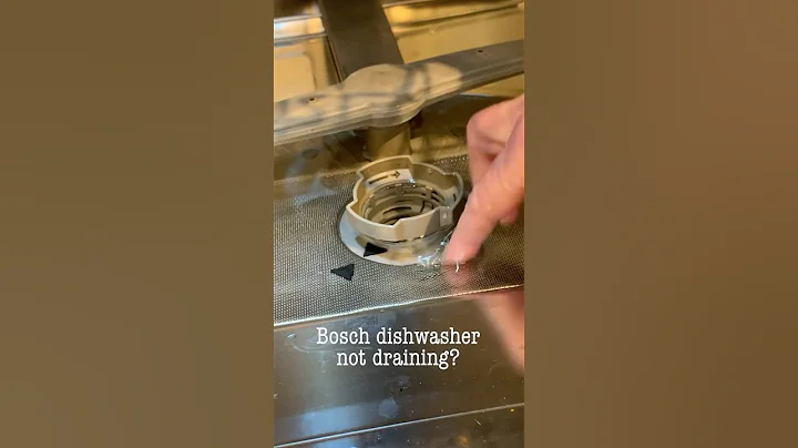Bosch dishwasher not draining? Try this first...