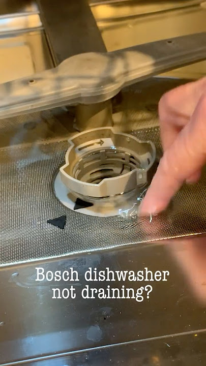 Bosch dishwasher not draining? Try this first...