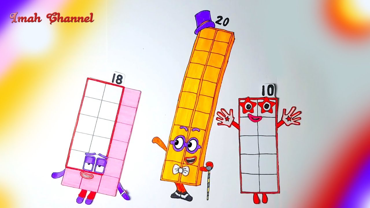 Worksheets Numberblocks Coloring Pages 100