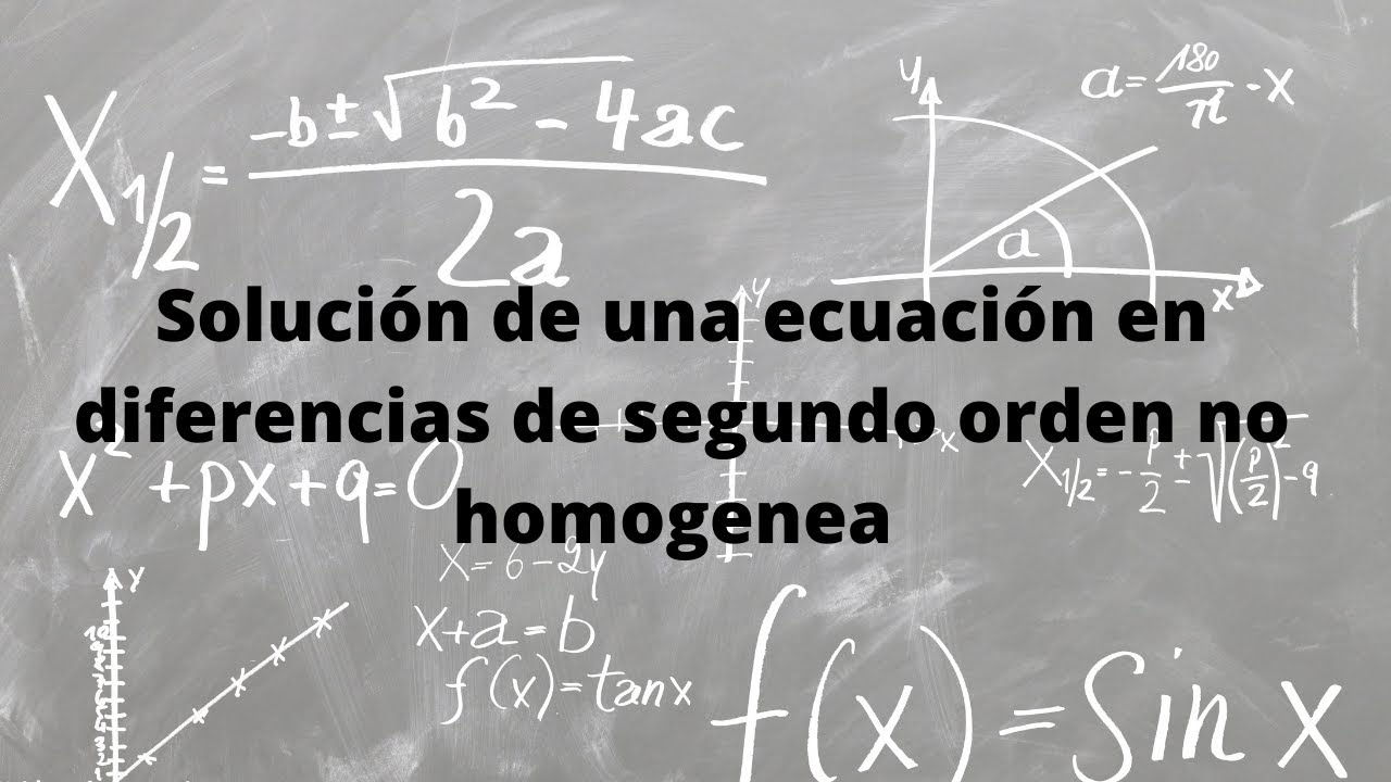 Solución general de una ecuación en diferencias de segundo orden no