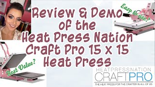 Heat Press Nation CraftPro 15 x 15 High Pressure Crafting