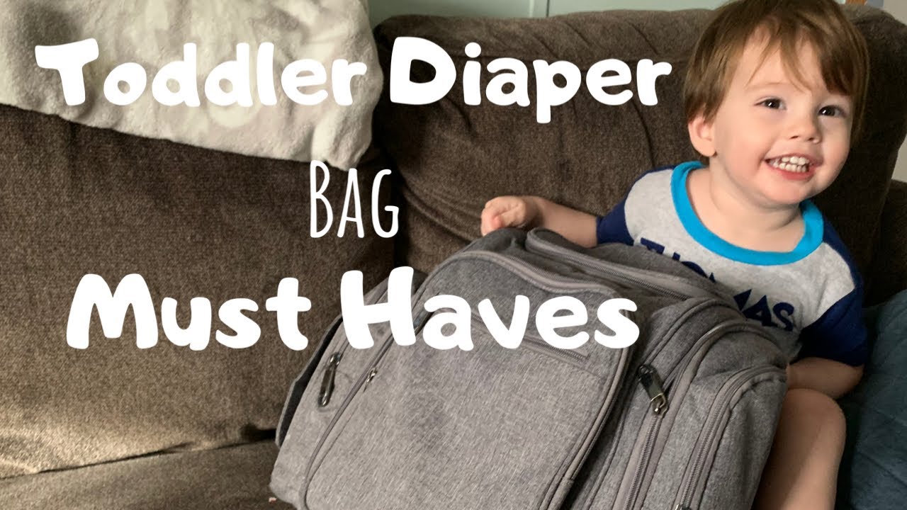 Toddler Diaper Bag Must Haves What's In My Diaper Bag YouTube