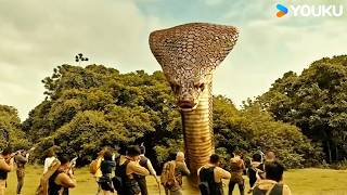 🐍💀Massive snake eyeing the commandos! All are frozen! | Jurassic Revival | YOUKU MONSTER MOVIE