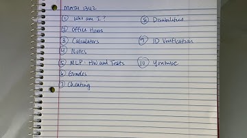 MATH 1342 Course Outline/Introduction