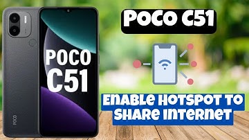 How to Enable Hotspot to Share internet || Hotspot to Share internet settings POCO C51