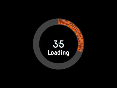 Animated Loading Circle with Number Counter