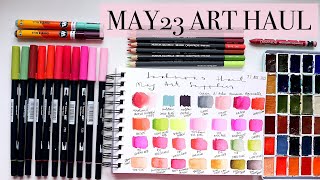 MAY23 Art Supplies Haul: Watercolour, Watercolour Pencils and Water-soluble Markers