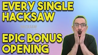 I HUNTED EVERY SINGLE HACKSAW SLOT - EPIC LIVE STREAM BONUS OPENING