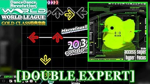 【DDR WORLD】 access super [hyper] focus / kiraku [DOUBLE EXPERT] 譜面確認+Clap