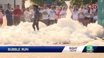 7K runners attend 3rd annual Sacramento bubble run