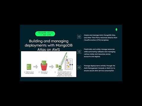 Building and Managing Deployments with MongoDB Atlas and AWS CloudFormation