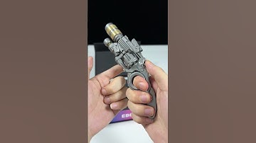 Titanium alloy revolver fidgets toy #fidget #edc #decompression #unboxing