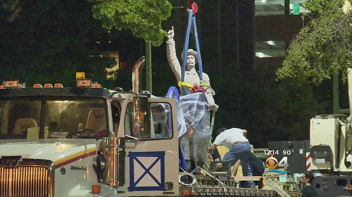 Confederate Monument Comes Down In Texas