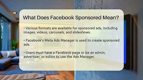 What Does Facebook Sponsored Mean? - Talking Tech Trends