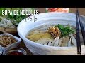 Sopa de noodles con pollo estilo Thai - Thai Chicken Noodle Soup Recipe (Kuay Tiew)