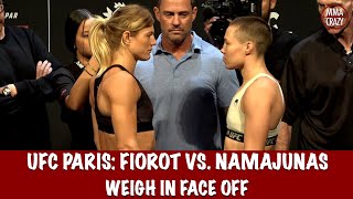 UFC Fight Night Paris: Manon Fiorot vs. Rose Namajunas weigh in Face Off