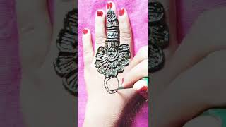 beautiful finger mehndi design and simple mehndi design YouTube short video.