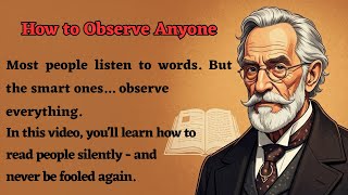 How to Observe Anyone || Graded Reader Level 2 🔥 || Improve Your English Fluency ✅️