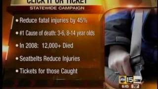 Police hit streets ticketing drivers not wearing seatbelts
