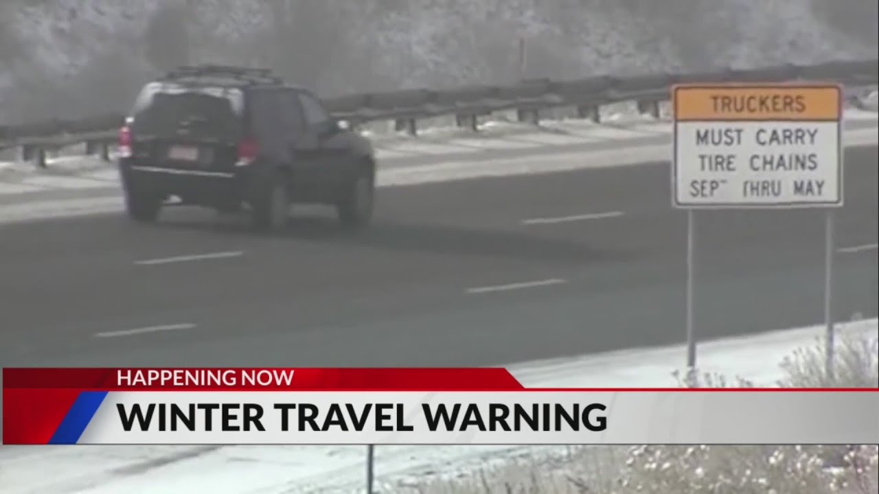 CDOT warns of winter weather road issues for Christmas weekend - YouTube