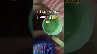# only 5 ingredients for making homemade slime # creator sakshi # very easy process # youtube shorts