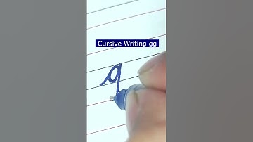 How to write small letter gg | Cursive writing a to z #cursivewriting #handwriting  #shorts
