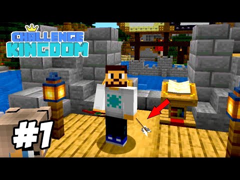I survived ONE DAY in Minecraft.... Challenge Kingdom SMP #1