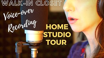 Walk in Closet Home Studio Tour | Voice Over Recording Studio with Source Connect | Noelle The First