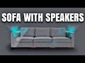 This sofa has builtin speakers and subwoofers lovesac stealthtech overview