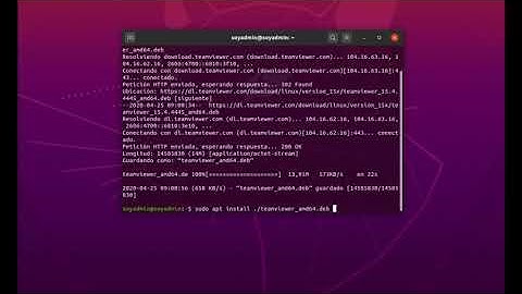 SoyAdmin.com | ¿Cómo instalar Teamviewer en Ubuntu 20.04 Debian 10 y Linux Mint?