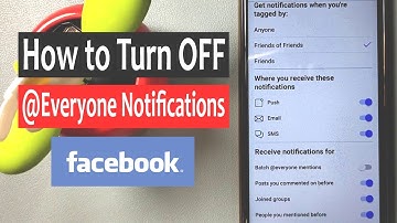 How to turn off @everyone tag notifications on Facebook