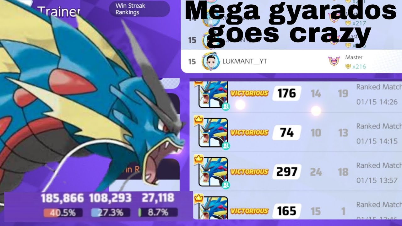 Early rank push with gyarados | Pokemon Unite | 