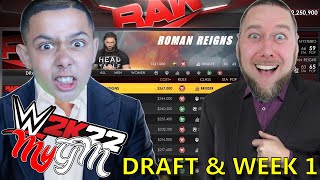 WWE 2K22 | 2 Player My GM Mode Draft Season Week 1
