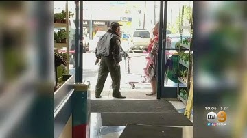 Caught On Camera: Shoplifter Vs. Security Guard
