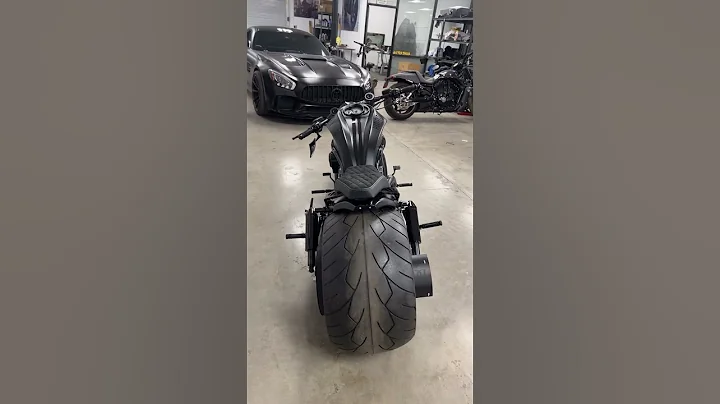 360mm build with air ride suspension ⛓️ #dddesigns #Vrod #HarleyDavidson