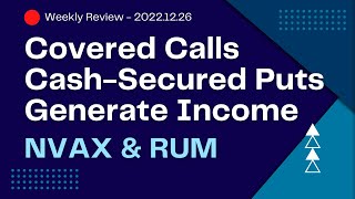 Covered Calls and Cash-Secured Puts Strategy: Weekly Review of RUM and NVAX