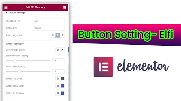 Filter button setting : Elfi Filter addon for Elementor