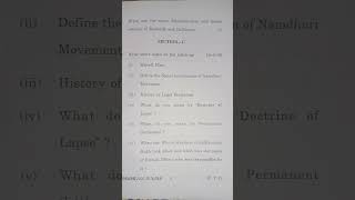 privious exam paper  History -(ll) B.A.L.L.B 4th semester #shorts#shortvideo #study #youtubeshorts