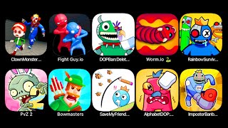 Worm.io, bowmaster, save my friend, impostor banban challenge, plant and zombie 2, screenshot 5