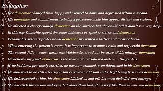 Demeanor Meaning with Examples