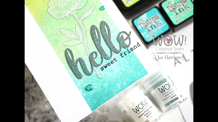 One layer card with masking and Ink blending with ...