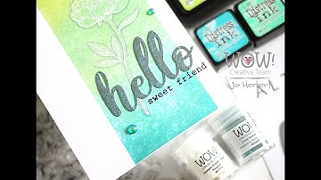 One layer card with masking and Ink blending with Jo Herbert