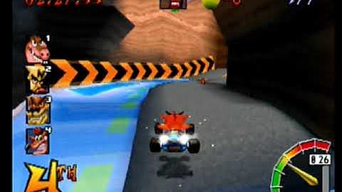 CTR Crash Team Racing: Arcade: Dingo Canyon: Single: Hard: 7 Laps [Race Time] - Playstation 1