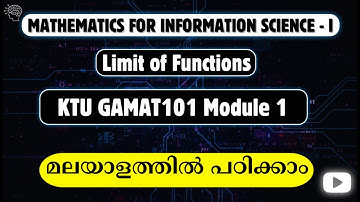 Mathematics for Information Science 1 | Limit of functions | GAMAT101