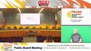 PSUSD Board Meeting 09.27.2022